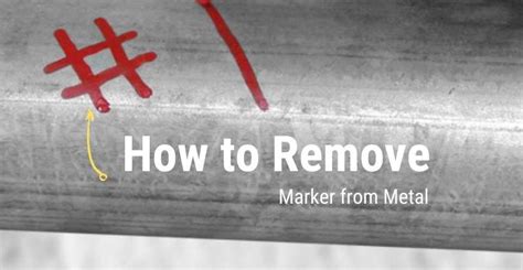 remove permanent markers from steel